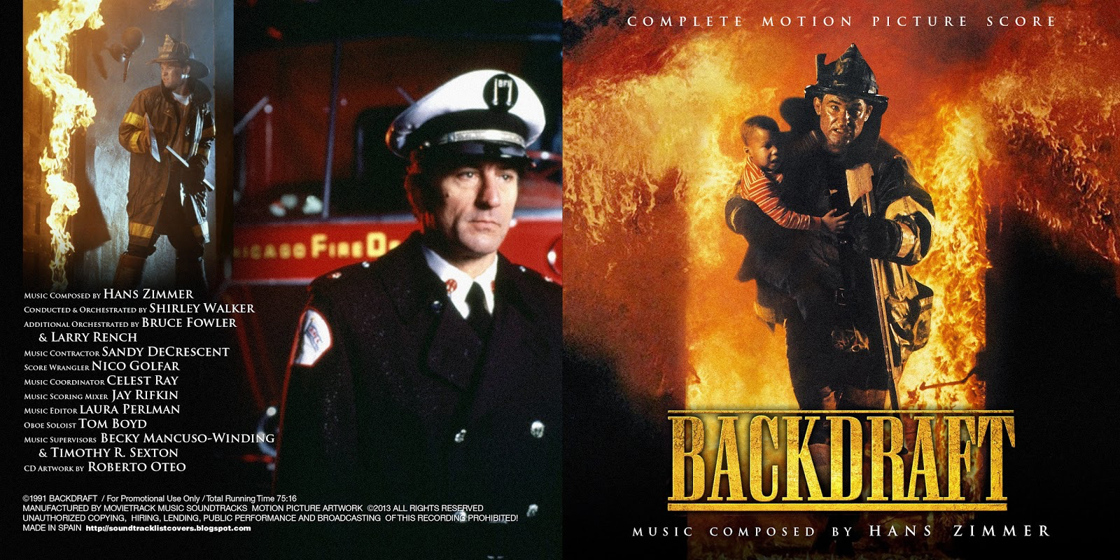 Cover of Backdraft - Complete Motion Picture Score